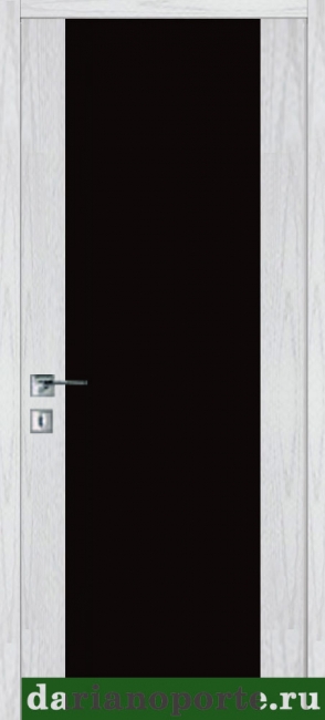 межкомнатные двери  Дариано Рондо 3 чёрный триплекс ясень