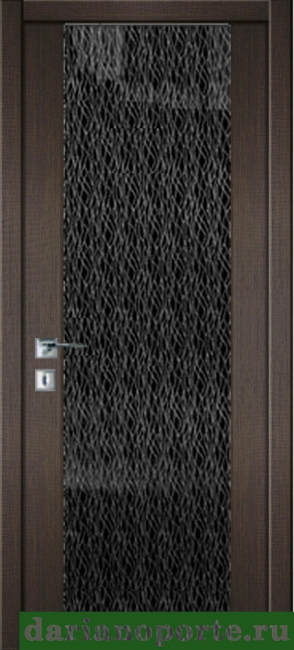 межкомнатные двери  Дариано Рондо 3 декор с гравировкой Каскад-2 бренди