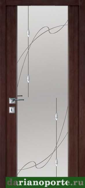 межкомнатные двери  Дариано Рондо 3 гравировка Сигма-1 венге