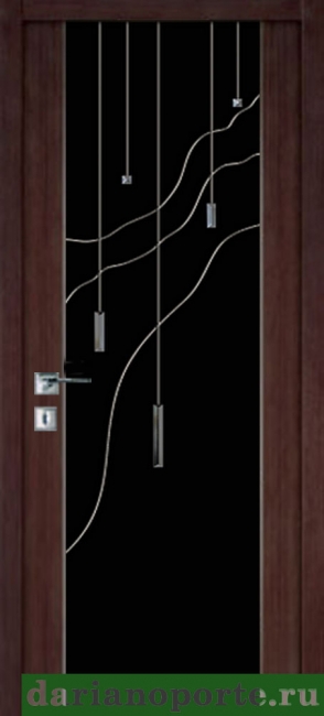 межкомнатные двери  Дариано Рондо 3 гравировка Бриз-2 венге