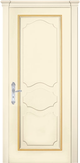межкомнатные двери  Дариано Маркиза эмаль слоновая кость патина золото
