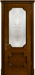 	межкомнатные двери 	Дариано Неаполь гравировка Рассвет дуб