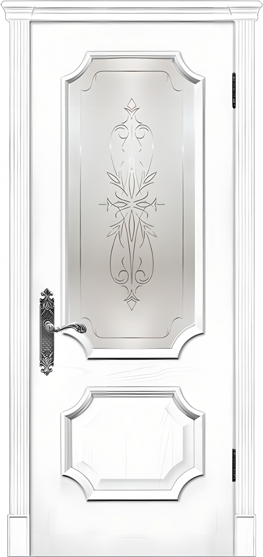 межкомнатные двери  Дариано Неаполь гравировка Рассвет ясень