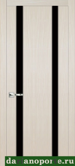 межкомнатные двери  Дариано Рондо 4 чёрный триплекс лате