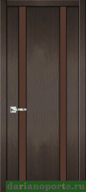 межкомнатные двери  Дариано Рондо 4 бронзовый триплекс бренди