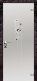 	стеклянные двери 	Дариано Мозаика-1 гравировка