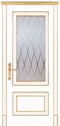 межкомнатные двери  Дариано Виченца-2 гравировка Англия эмаль патина