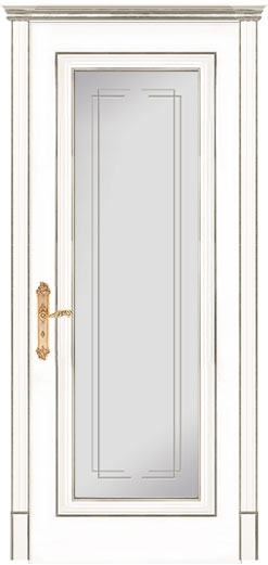 межкомнатные двери  Дариано Виченца-1 гравировка Турин эмаль патина