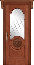межкомнатные двери  Дариано Эллада-3 гравировка Англия черешня