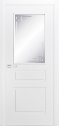 межкомнатные двери  Дариано Манчестер МС3 гравировка Орнамент эмаль