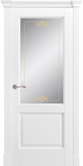 	межкомнатные двери 	Дариано Лион-XL шелкография Аврора эмаль