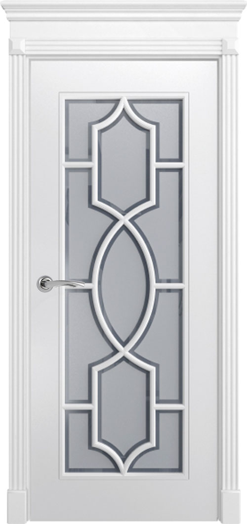 межкомнатные двери  Дариано Саппоро 1 с рёшеткой Восток эмаль