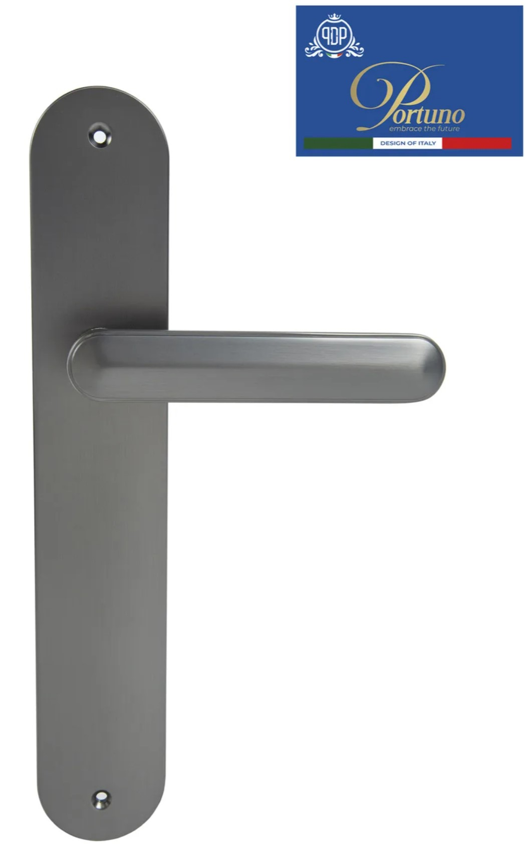 дверные ручки  Porta di Parma Onyx (PDP) на планке матовый графит