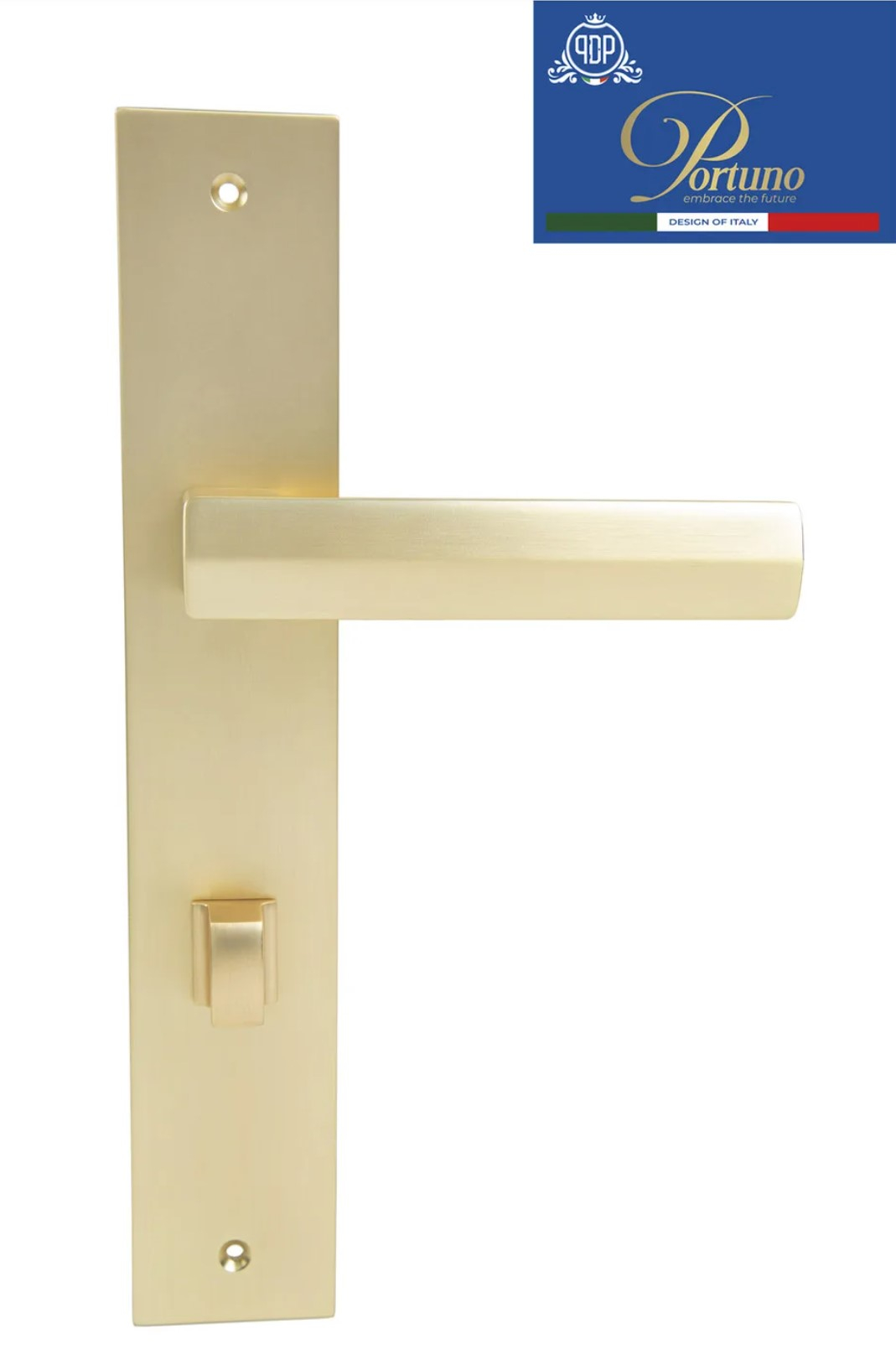 дверные ручки  Porta di Parma Alba (PDP) на планке матовое золото