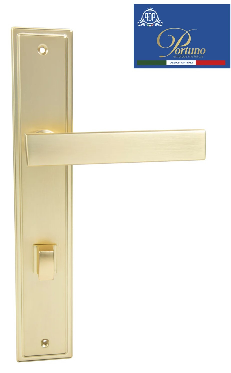 дверные ручки  Porta di Parma Star (PDP) на планке матовое золото