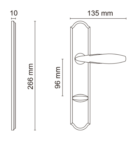 Anna на планке полированное золото