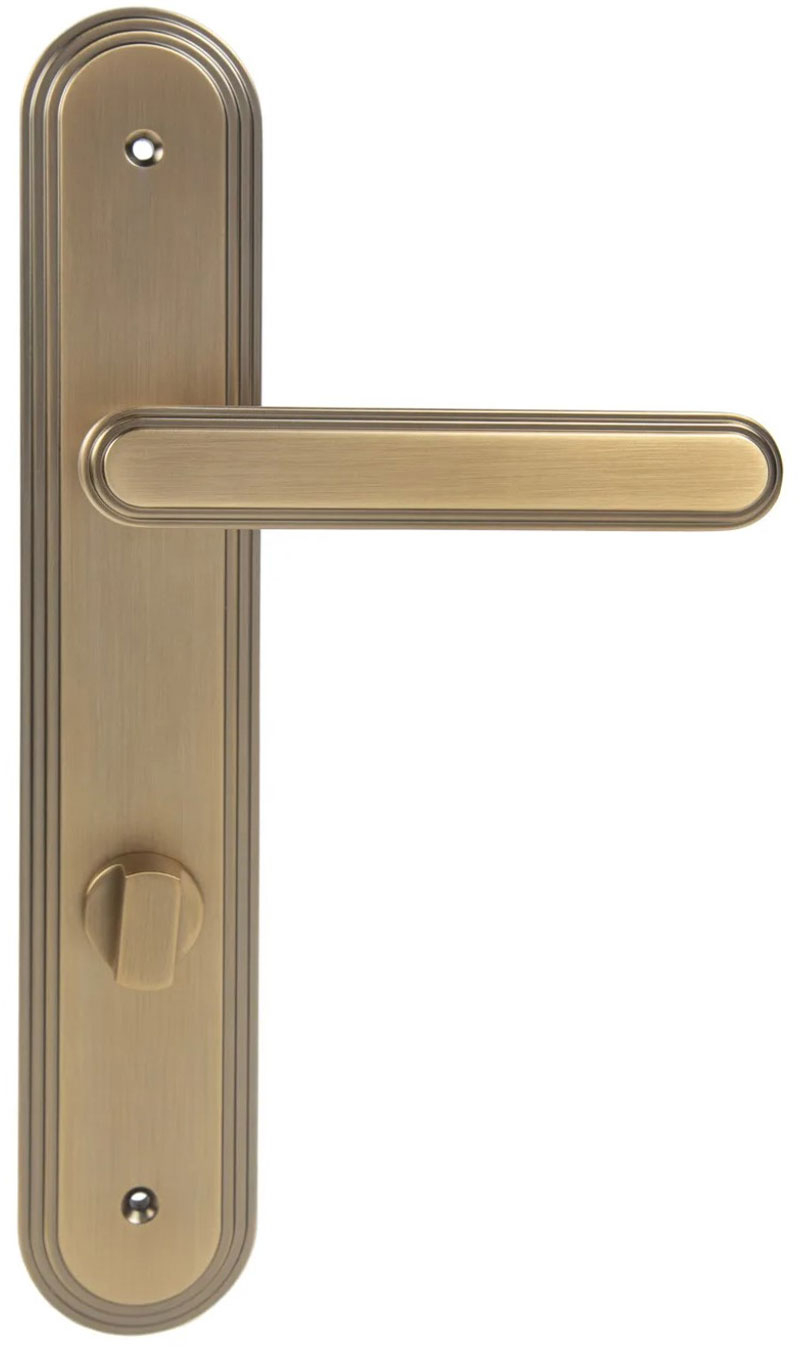 дверные ручки  Porta di Parma Chic (PDP) на планке матовый кофе