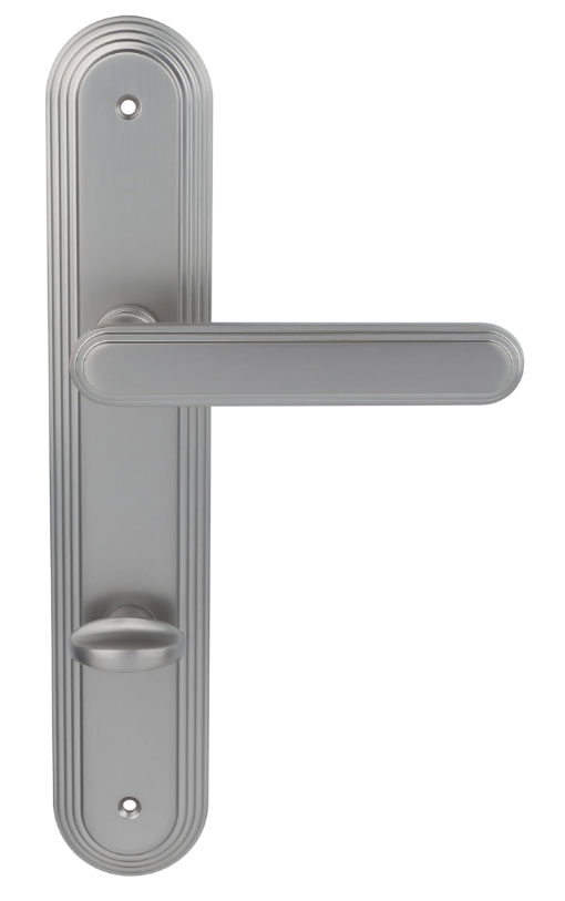 дверные ручки  Porta di Parma Chic на планке матовый никель