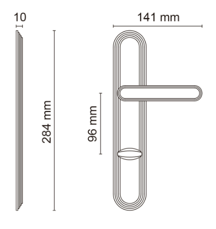 Chic на планке матовый никель