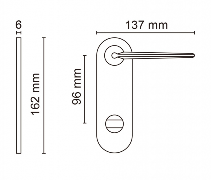 Cono на широкой планке матовое золото