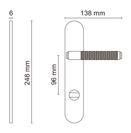 Exa Zig на планке полированный хром