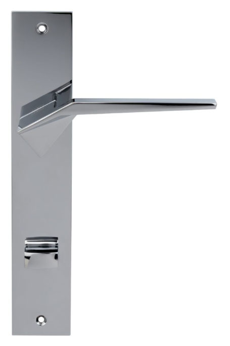 дверные ручки  Porta di Parma Origami на планке полированный хром