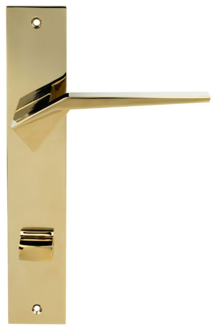 дверные ручки  Porta di Parma Origami на планке полированное золото