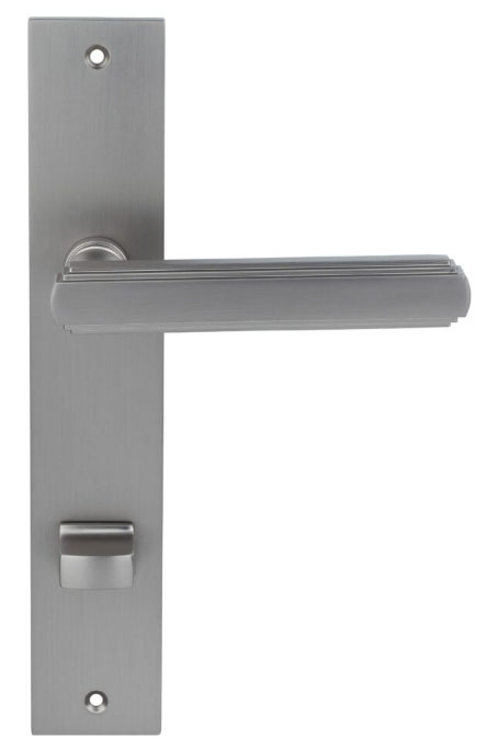 дверные ручки  Porta di Parma Glamour на планке матовый никель