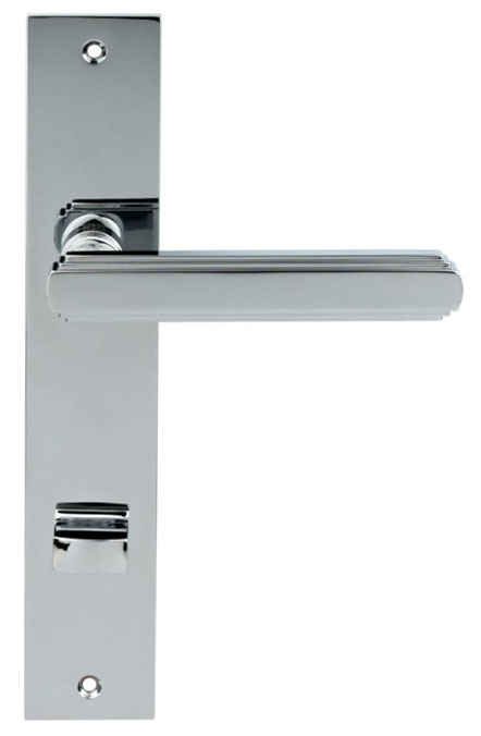 дверные ручки  Porta di Parma Glamour на планке полированный хром