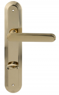 	дверные ручки 	Porta di Parma Chic на планке полированное золото
