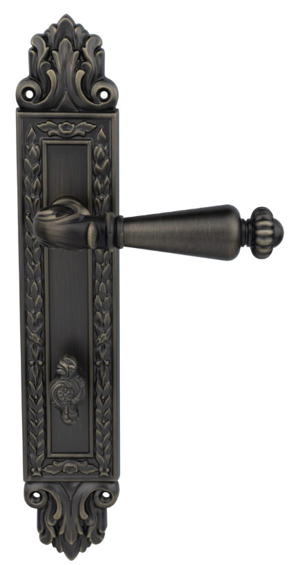 дверные ручки  Porta di Parma Ninfa на планке матовая бронза